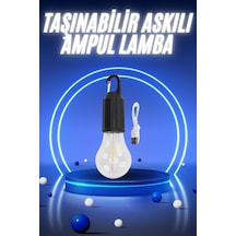 Taşınabilir Şarjlı Led Ampul Askılı Lamba Kamp Bahçe Lambası Diğer