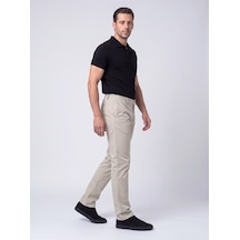 Bej Dynamic Fit Yandan Lastikli Erkek Jogger Pantolon
