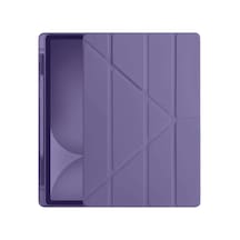 Apple İpad Pro 11 2024 Kılıf Kalemlikli Hugo Tablet Kılıfı - Mor Diğer