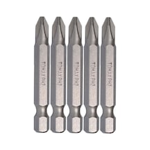 Tomax Ph2 Yıldız Bits Mıknatıslı Sıkma Vidalama Ucu 50 mm x 5 Ade