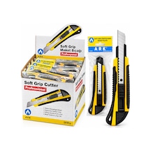 24 Adet Lüx Plastik Grip Falçata Maket Bıçak 18mm Çelik Bıçak 5671 Hemengoxgoitl