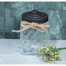 Cooker Cam Kavanoz Nostalji Siyah 20 Cm Ckr2733