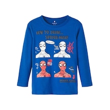 Name It Spiderman Mavi Erkek Çocuk Sweatshirt 13221198 001 Mavi