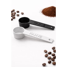 Kahve Yazılı Kahve Ölçü Kaşığı 2 Adet Espresso & Filtre Kahve Set-renk Seçenekli Beyaz - Siyah Kahve Yazılı Kahve Ölçü Kaşığı 2 Adet Espresso & Filtre Kahve Set-renk Seçenekli Beyaz - Siyah