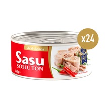 Sasu Acılı Adana Ton Balığı Bütün Dilim 24 x 160 G