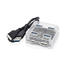 Usb3.0 4'ü 1 Arada Masaüstü Şeffaf Hub Diğer