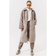 Nike Sportswear Terma Fit Women's Loose High Parka Kadın Bol Kesim Suni Kürk Spor Parka Gri Gri