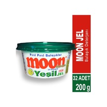 Moon Yeşil Jel Bulaşık Deterjanı 32 x 200 G