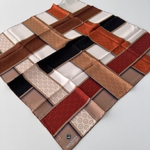 Vissona Twill İpek Eşarp Ipk4302-27297 Çok Renkli