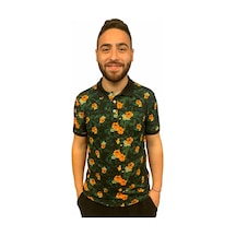 Polo Tshirt Erkek Yeşil Tshirt 20819-21 Siyah