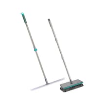 Smarter Yer Sileceği + Pratik Yüzey Fırçası Çekçek Banyo Mutfak Fayans Balkon Gri