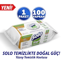 Solo Beyaz Sabun Ferahlığı Yüzey Temizlik Havlusu 100'lü