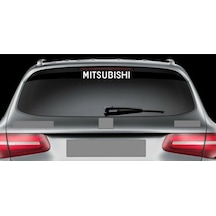 Mitsubishi Araba Arka Cam Sticker Yapıştırma