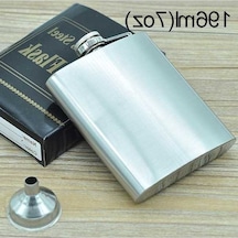 Ganzhoushop Yapımı Vahşi Taşınabilir Sporları Sones Seyahat Paslanmaz Matarası Hava Ev El Cep Çelik Açık 196ml Rm - Dayanıklı Ve Şık Gümüş