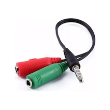 3.5mm Aux Kulaklık-mikrofon Ayırıcı Kablo