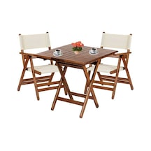 Bahçeci Atina pvc - 80x80 Katlanır masa