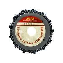 Aura Zincirli Ahşap Testere 115 mm (Taş Motoru İçin)