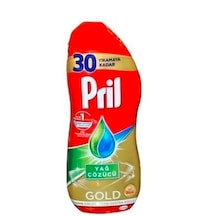 Pril Gold Jel Yağ Çözücü Bulaşık Makinesi Deterjanı 30 Yıkama 650 ML