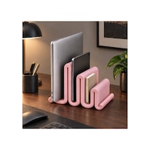 Cora Dekoratif Çoklu Laptop / Dergi / Tablet Standı - Pastel Pembe