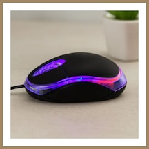 Bezos Kablolu Optik Mouse 1200 Dpı Siyah Usb, 110 Cm 22