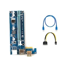 S-Lınk Pcı-E 1X To 16X Sata 6Pin Bıtcoın Riser Ekran Kartı Yüksel