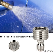 Yüksek Basınçlı Su Tabancası Arayüzü Yıkama Memesi Paslanmaz Çelik Duş Bıçakları 1/4 Hızlı Bağlantı Yıkama Arabaları Bahçe Kentsel Aracı Bordo