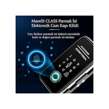 Class Parmak İzli Şifreli Ve Kartlı Elektronik Cam Kapı Kilidi - 899989515