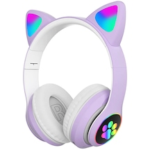 Coverzone Cat Headset Multi Purpose STN-28 RGB Bluetooth Kulak Üstü Kulaklık