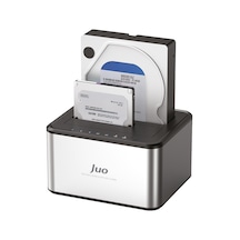 Juo Jhd32 Usb 3.0 Çift Yuvalı 2.5" Ve 3.5" İnç Sata Hdd Ssd Offline Clone Docking Station Klon Fonksiyonlu Disk İstasyonu