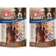 8in1 Flavours Triple Flavour Skewers Üçlü Lezzet Şişleri 113 G X 2 Adet