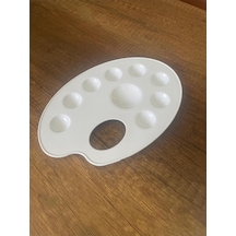 Resim Paleti Beyaz 9 Gözlü Plastik Palet
