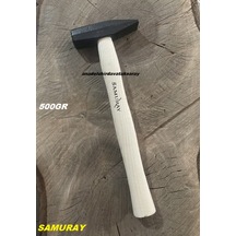 Samuray Çelik 500gr Çekiç Ahşap Saplı Çekiç Crv Dökme Çelik Çekiç