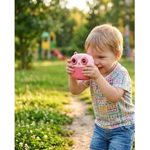 Çocuklar İçin Anında Baskılı Kamera 6 Renk Kalem 5 Rulo Kağıt Hediyeli Eğitici Eğlenceli Fotoğraf Makinesi