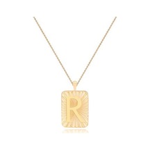 Diamond Line-Gülaylar - Sarı Altın 14 Ayar Harf Kolye N11.25153