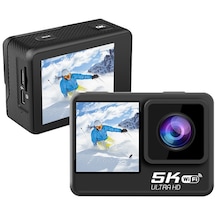 5k/30fps Wifi Hd Spake Kapsamı Anahtanan Dokunu İki Çift İle Ip68 Su Geçirmez Spor Kamerası, Stil: Kamera+128g Kart