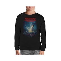 Stranger Things - Bicycle Siyah Çocuk Sweatshirt Siyah