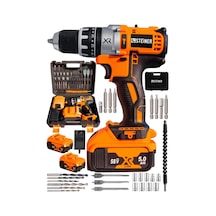 Tr Germany Technology Darbeli 58 V 5ah Trnc Xr Li-ion Çift Akülü Şarjlı Vidalama Matkap Pro Set