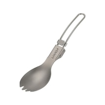 Ankatek Titanyum Katlanır Spork Hafif Açık Hava Yemek Spork Sofra Takımı Seyahat Kamp Sırt Çantasıyla Seyahat Qn Gümüş Gümüş