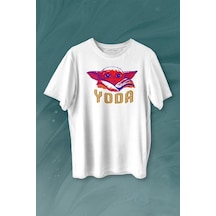 Baby On Board Yoda Star Wars Kahverengi Bebek Mandalorian Baskılı Tişört Unisex T-shirt 001