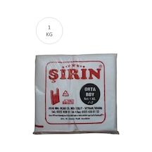 Beyaz Kalın Atlet Poşet Orta Boy 28x50 Cm 1 Kg 1 Paket Takriben 75 Adet
