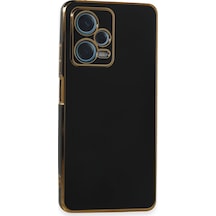 Note 12 Pro Plus Kılıf Volet Silikon - Siyah