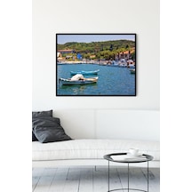 Pster10011 Ayvalık Manzara Çerçeveli Tablo 3 40x50cm 7/8 Yaş