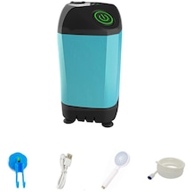 Şarjlı Outdoor Kamp Karavan Duş Cihazı Aleti 3 Farklı Modlu Mavi
