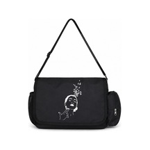 Sevbano Vincent Van Gogh Tasarım Baskılı Unisex Okul, Spor, Ofis Çok Amaç Siyah