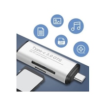 Plentiful Type-c 3in1 Usb Kart Okuyucu Micro Sd Card Reader Çevirici Dönüştürücü Usb 3.0 Otg Adaptör