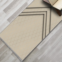 Evaşk Namazlık Dokuma Halı Kaymaz Muslumana Seccade 80 x 130 BEJ EVAŞK602C80