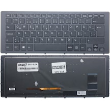 Sony Uyumlu Vaio Svf15N2B4E, Svf15N2B4R Klavye Işıklı (Siyah Tr) Siyah - Işıklı