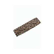 Leopar Desenli Saç Bandı 6 Cm Kahverengi
