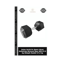 Delux Serisi Ev Sporu Vücut Geliştirme Bireysel Spor Hex-27,5 Kg Olimpik Dambıl 27,5 Kg