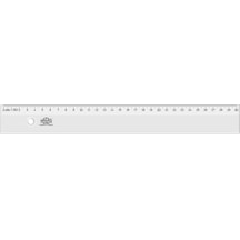 Hatas 0147 Geniş Plastik  Cetvel Şeffaf 30 CM